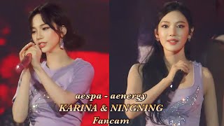 240810 aespa  aenergy KARINA amp NING NING Fancam 2024 LIVE TOUR SYNK PARALLEL LINE 에스파 카리라 닝닝 직캠 [upl. by Idnerb983]