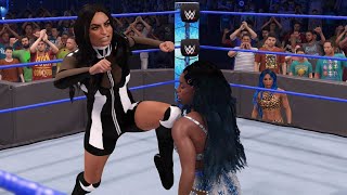 WWE 2K22  SONYA DEVILLE VS NAOMI  SmackDown [upl. by Anolla]