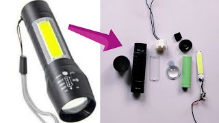 Rechargeable LED Torch Open amp Repair kare [upl. by Mauri]