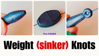 How To Tie a Sinker at Fishing Rigs  Best Fishing Knots for Fishing Weights [upl. by Grady]