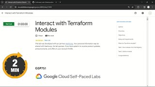 Interact with Terraform Modules  qwiklabs  GSP751 [upl. by Klarrisa]