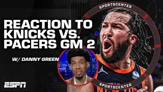 FULL REACTION to Knicks Game 2 win over Pacers UNACCEPTABLE 3rd quarter  Danny Green  SC [upl. by Favata]