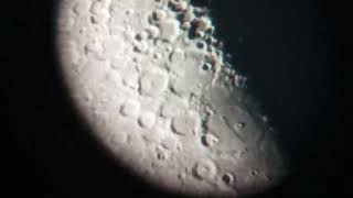 The Moon through the 76700mm Dobsonian 140x [upl. by Analat]