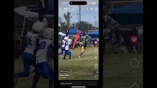 RB Jarvis Hamilton jr aka 2 tymes solid run against the raiders Big Bellview 10u highlights fyp [upl. by Bibah]