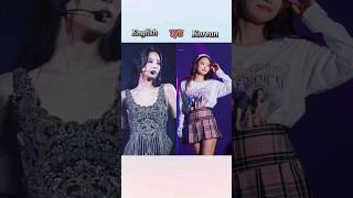 JennieDdu Du Ddu DuRap battle English vs Korean🔥🔥jennieblackpinkshorts [upl. by Sidky81]