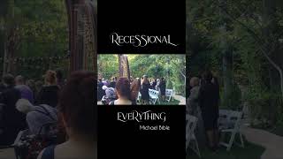 Everything by Michael Buble  live harp wedding recessional [upl. by Enialedam107]