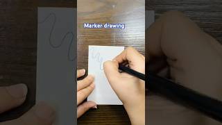 Marker drawing shorts youtubeshorts trending drawing shortvideo [upl. by Madlen]