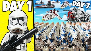 I built the Largest LEGO CLONE ARMY in 7 Days [upl. by Sheaff659]