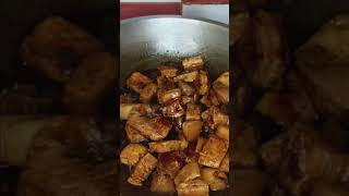 Adobong tokwa at baboy cooking lutongbahayisthebest filipinorecipe food [upl. by Asli949]