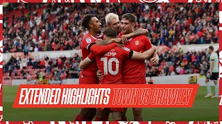 Extended Highlights Swindon Town vs Crawley Town [upl. by Llerud]