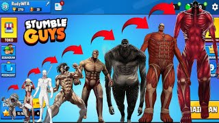 NEW EVOLUTION ATTACK ON TITAN FOUNDING TITAN in STUMBLE GUYS [upl. by Alfie]