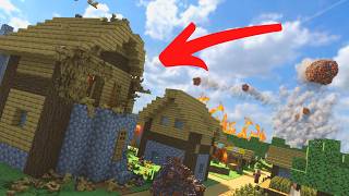 Minecraft Volcanic ERUPTION Destruction😱 Teardown [upl. by Nauqyt]