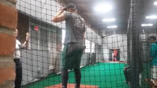 Chris Goossens Baseball 2018 LHP Full Bullpen w Len Solesky  Evolution Sports Facility [upl. by Giwdul584]