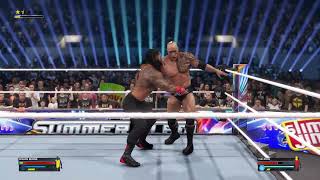 WWE 2024 World Heavyweight Championship Match with The Rock vs Roman Reigns on Summerslam [upl. by Congdon917]