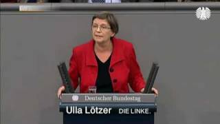 Ulla Lötzer DIE LINKE Hochtief Mehr Wirtschaftsdemokratie gegen den Ausverkauf von Unternehmen [upl. by Edmonda]