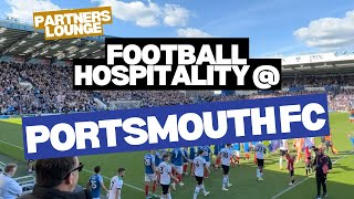 Portsmouth FC Partners Lounge hospitality  REVIEWED 👀 [upl. by Llerot]