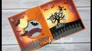 Stampin Up Spooky Fun Flip Card [upl. by Eugatnom]