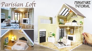 DIY Miniature  Paris Dollhouse Kit Bash [upl. by Reimer599]