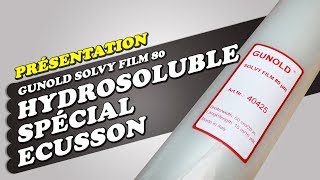 Présentation Hydrosoluble Spécial Ecusson Gunold Solvy 80 💧 [upl. by Heidie]