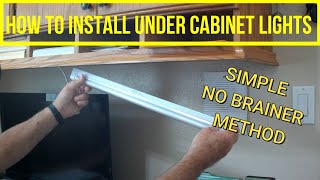 How to install LED linkable under cabinet lights  easy accurate method [upl. by Eislek]