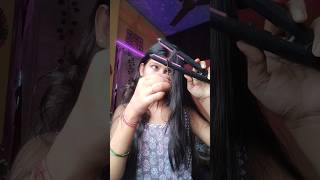 Soft curl using straightenershorts youtube youtubeshorts love [upl. by Eselahs]