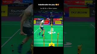 lee zii jia vs Viktor axelsen unbelievable net shot 🤯🙀 badminton shorts [upl. by Dougal]