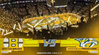 Boston Bruins vs Nashville Predators 422024 NHL 24 Gameplay [upl. by Annaes]