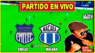 EMELEC 0  1 MACARA EN VIVO  EL BOMBILLO PIERDE EN CASA  LIGAPRO ECUADOR 2024 [upl. by Wolfort]