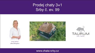 Prodej chaty 31 se zahradou Srby č ev 99 [upl. by Norret]