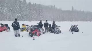 SNOWMOBILE TRIP TO NORTH BAY ONTARIO [upl. by Cinemod483]