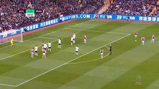 Lucas Digne Freekick Goal vs Manchester United as Aston Villa Beat United 31 [upl. by Alimhaj]