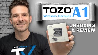 TOZO A1 True Wireless Stereo Earbuds Review and Unboxing [upl. by Anoik]