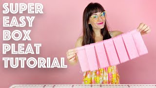 How To Make and Sew Box Pleats DIY Tutorial  Sew Anastasia [upl. by Eniamzaj573]