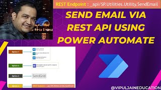 Send email via REST API in Power Automate  Different ways of sending email in Power Automate [upl. by Danila]