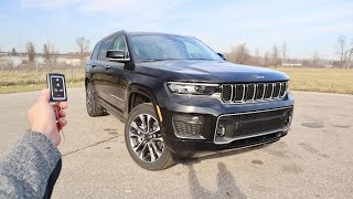 2023 Jeep Grand Cherokee L Overland Start Up Walkaround POV Test Drive and Review [upl. by Groome]