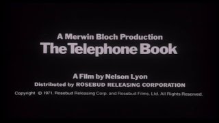 THE TELEPHONE BOOK  1971 Trailer [upl. by Attela]