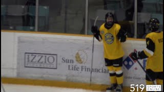 GOJHL  London Nationals vs KitchenerWaterloo Siskins [upl. by Siward824]