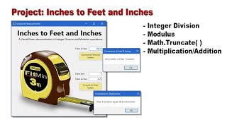 OOP Programming VB  03L Inches to Feet and Inches Project [upl. by Krucik]