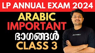 ANNUAL EXAM 2024 ARABIC CLASS 3 IMPORTANT PARTS [upl. by Corotto13]