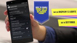 Enable  Disable Double Tap to Awake on Android Device [upl. by Ylrebmik]
