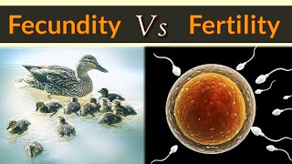 Difference Between Fecundity And Fertility [upl. by Photima]