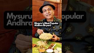 Mysurus Most Popular Andhra Biryani mysore foodvlog biryani andhrafood kripalamanna [upl. by Elnukeda]