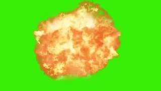 Explosion croma key green screen with explosion sound effect [upl. by Bland]