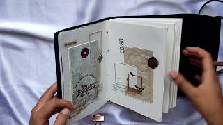 ASMR  JOURNAL WITH ME  SCRAPBOOKING WITH ME   NO MUSIC journal scrapbooking [upl. by Abana]