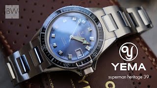 Yema Superman Heritage 39mm Review  Substantive and Sharp [upl. by Chaudoin216]