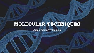 Molecular Techniques Amplification Techniques [upl. by Laniger709]