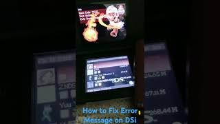 How to fix Error Message from your R4 Card to your Nintendo DSi Handheld Part 1 [upl. by Ahseiyt830]