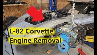 1978 Silver Anniversary Corvette  Restoration  Part 16  Engine Removal [upl. by Teddy]