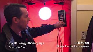 Smart Homes  Blower door test reveals air leakage [upl. by Damalas]