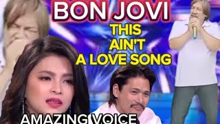 PILIPINAS GOT TALENT AUDITION PART30 AMAZING VOICE SINGER SINGS THIS AINT A LOVE SONG BON JOVI [upl. by Lorens452]